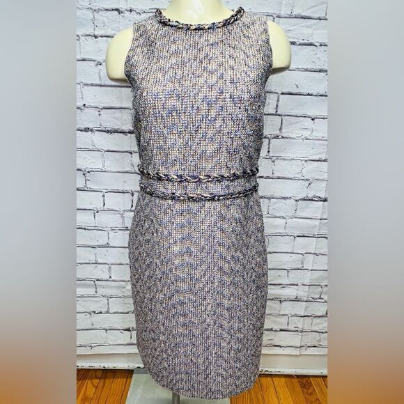 J.Crew Sheath dress in metallic twinkle tweed size 0 - Picture 1 of 9